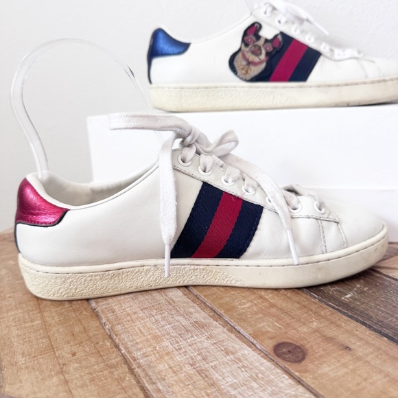 Gucci Ace Year of the Dog White Sneakers - Picture 7 of 16